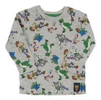 Sivé tričko s postavami - Toy story Disney