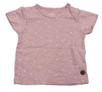 Růžové puntíkované tričko Topomni 