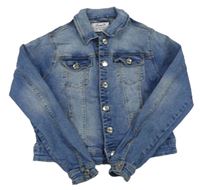 Modrá riflová crop bunda Denim Co. 