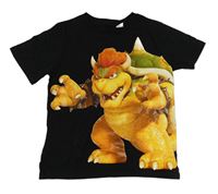 Čierne tričko s drakem Super Mario H&M