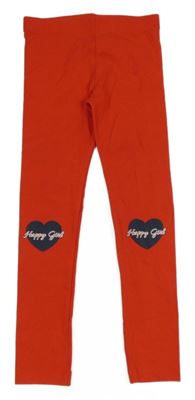 Červené legíny se srdíčky Little kids