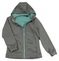 Šedá softshellová bunda s kapucí Active Touch