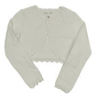 Biele svetrové bolerko Shein