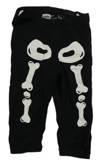 Čierne tepláky s kostrou H&M