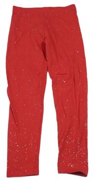 Červené trblietavé legíny George