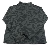 Šedo-černá vzorovaná sportovní funkční mikina Ergeenomix 