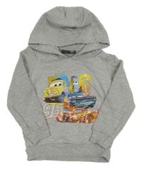 Sivá mikina s McQueenem a kapucňou Disney