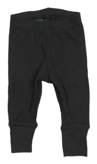 Tmavosivé rebrované tepláky H&M