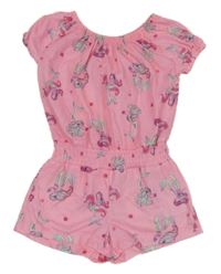 Svetloružový letný overal s mořskými vílami Pep&Co