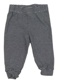 Tmavomodro-biele pruhované tepláky Topomini