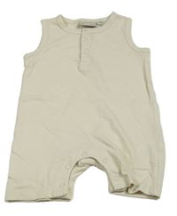 Béžový vzorovaný kraťasový overal Impidimpi