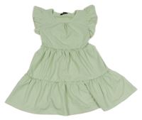 Svetlozelené vzorované šaty Tedi