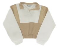 Bielo-béžová crop mikina Primark