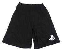 Černé bavlněné kraťasy Playstation