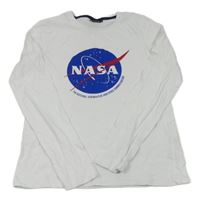 Bílé triko s potiskem - NASA