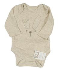 Světlebéžovo/šedé melírované body so zajačikom Mothercare