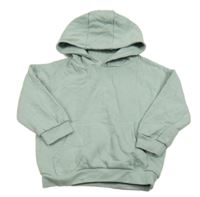 Olivovošedá oversize mikina s vreckom a kapucňou F&F