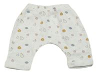 Biele turecké tepláky s ovociem Vertbaudet