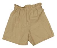 Béžové paper bag kraťasy
