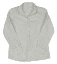 Biela vzorovaná košeľa ZARA