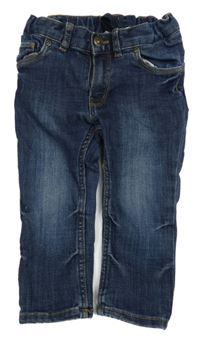 Tmavomodré slim rifle H&M