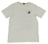 Biele tričko s potlačou a nápismi S. Oliver