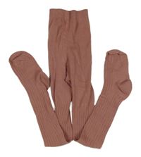 Starorůžové žebrované punčocháče PRIMARK