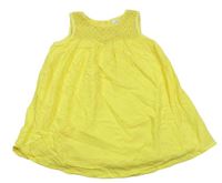 Žlté šaty s výšivkami Next