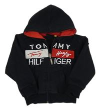 Tmavomodrá prepínaci mikina s kapucí Tommy Hilfiger