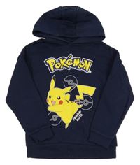 Tmavomodrá mikina s Pikachu a kapucí Primark
