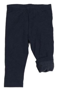 Tmavomodré zateplené legíny Topomini