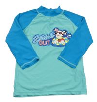 Tyrkysovo-modré UV triko s Marshallem Nickelodeon