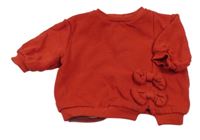 Červená mikina s mašľami Next