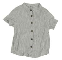 Bílo-šedá pruhovaná košile Primark