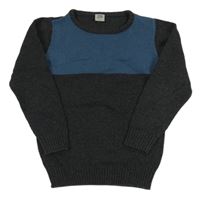 Antracitovo-petrolejový sveter Kiki&Koko