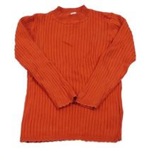 Červený rebrovaný sveter Tu