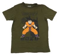 Khaki tričko s klukem - Dragonball Z Primark