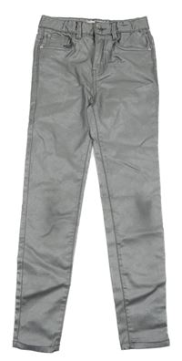 Strieborné skinny nohavice Reserved