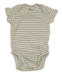 Smetanovo-hnědé pruhované body H&M