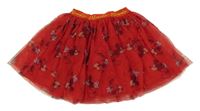 Červená tylová sukňa s Minnie Disney