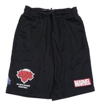 Čierne športové kraťasy s Marvel Primark