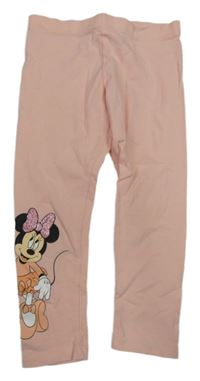 Svetloružové legíny s Minnie Disney