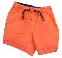 Neonově oranžové plážové kraťasy Primark