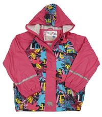 Ružovo-farebná nepromokavá bunda s kapucňou zn. Lupilu
