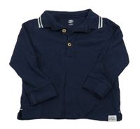 Tmavomodré polo tričko F&F