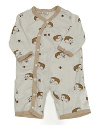 Biely overal s ježkami shein