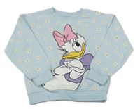 Světlemodrá květovaná mikina s Daisy Disney