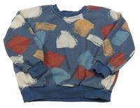 Tmavomdoro-farebná vzorovaná mikina George