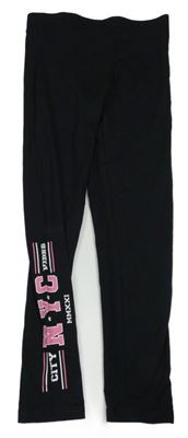 Čierne legíny s nápisom George