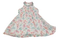 Biele šifónové šaty s mořskými pannami a flitrami Kiki&Koko